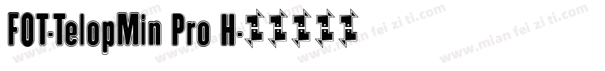 FOT-TelopMin Pro H字体转换